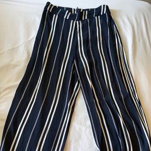Dynamite Striped Full Length Straight Pants